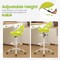 Green Adjustable Swivel Drafting Chair with Ergonomic Backrest and Footrest for Office